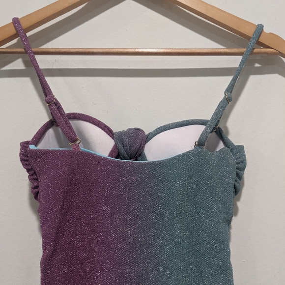 Beach Riot NWT Karla Sparkly Ombre Swimsuit - Picture 9 of 13